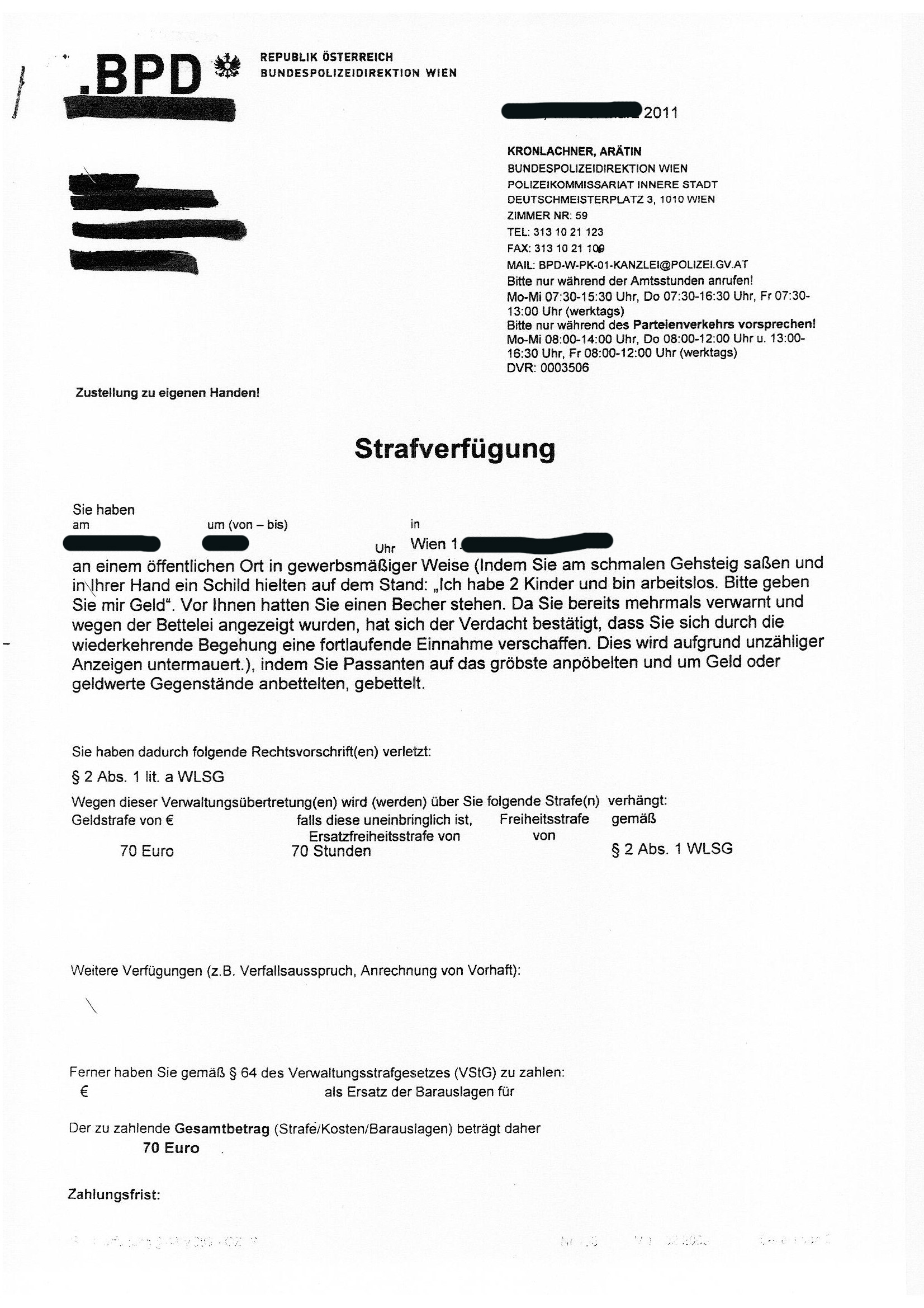 Wienwoche Bettellobby